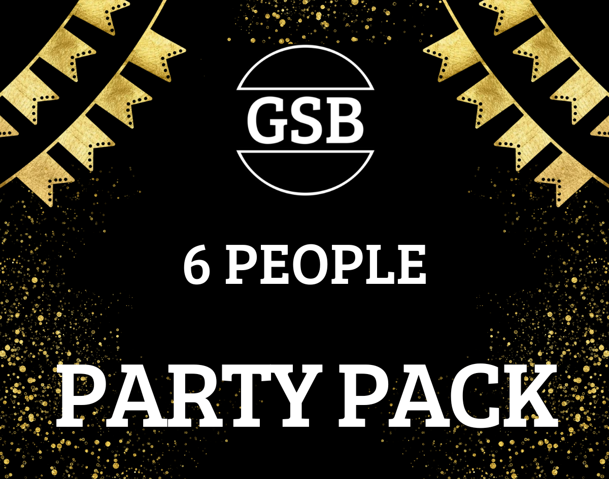 6 PERSON PARTY PACK - $26.5 (HUGE 565g) per person