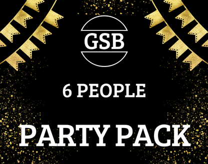 6 PERSON PARTY PACK - $26.5 (HUGE 565g) per person