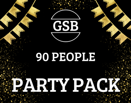 90 PERSON PARTY PACK - $23.8 per person DELIVERED