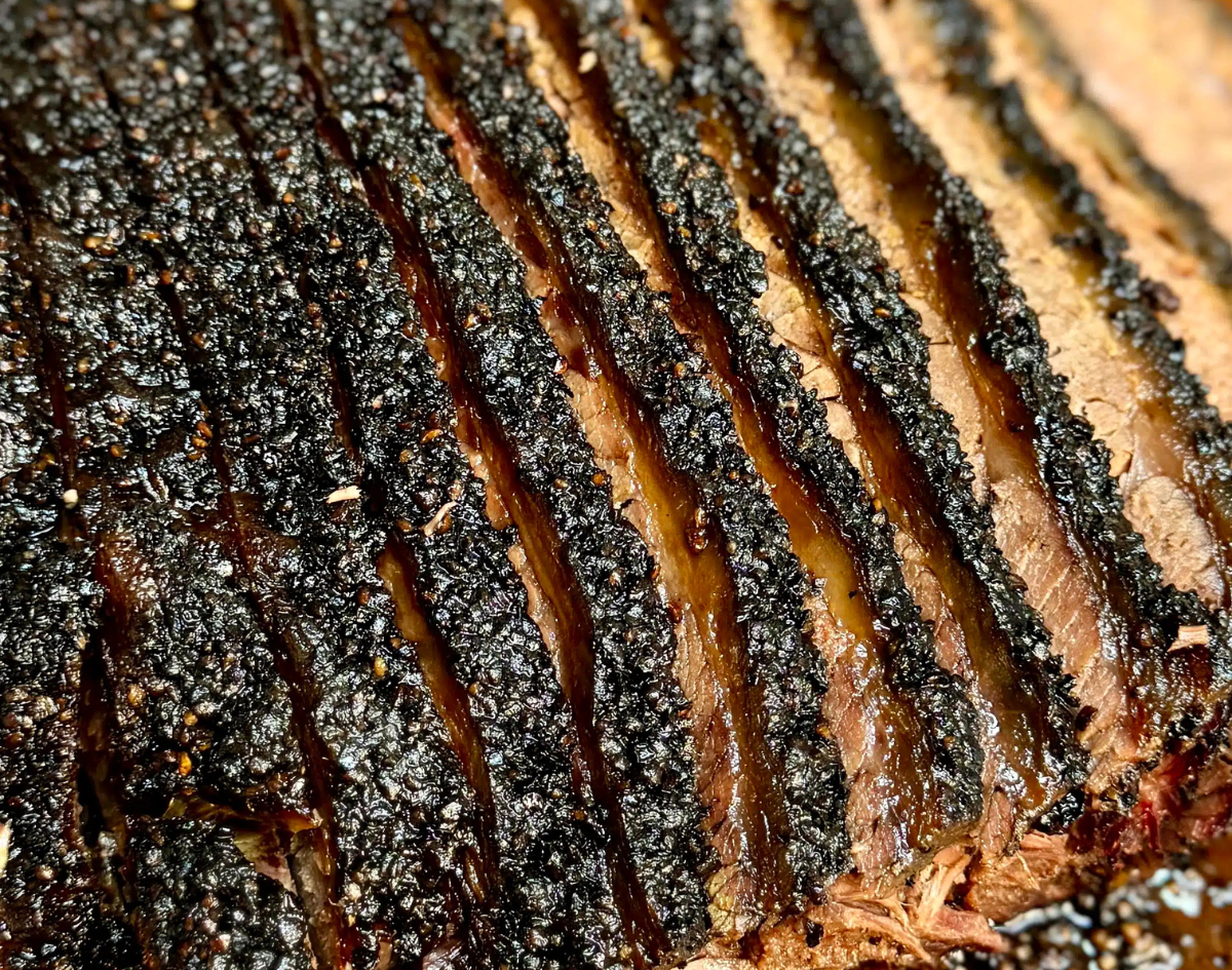 1kg Texas Smoked Beef Brisket Slices
